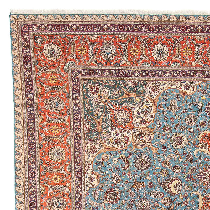 Tappeto Persero - Tabriz - Reale - 395 x 304 cm - blu chiaro