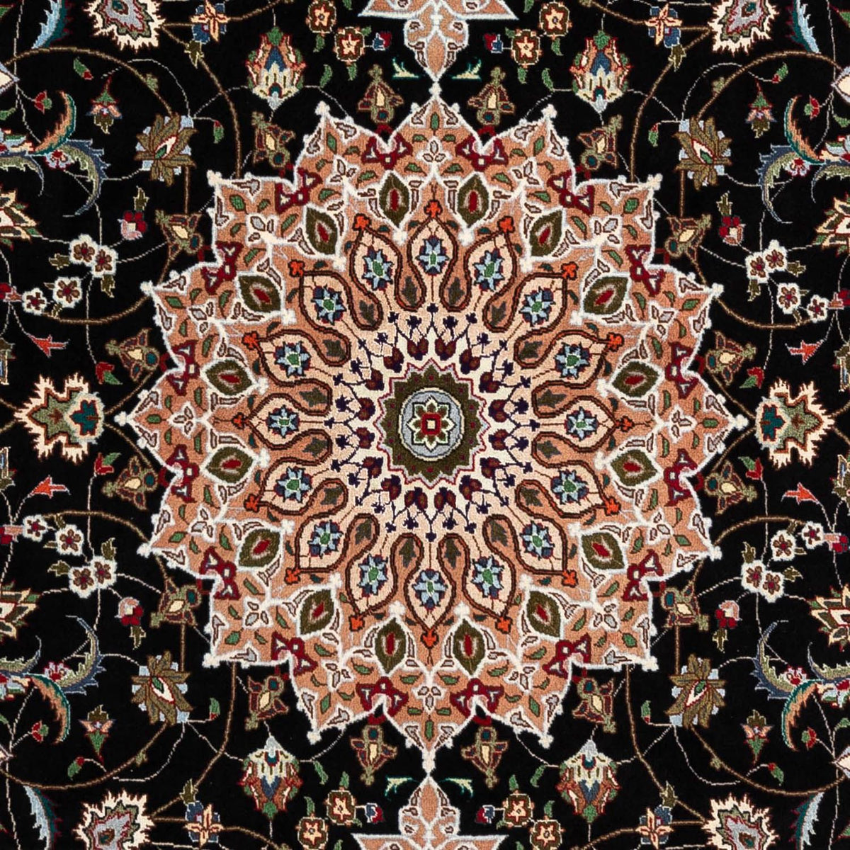 Tappeto Persero - Tabriz - Reale - 293 x 190 cm - blu scuro