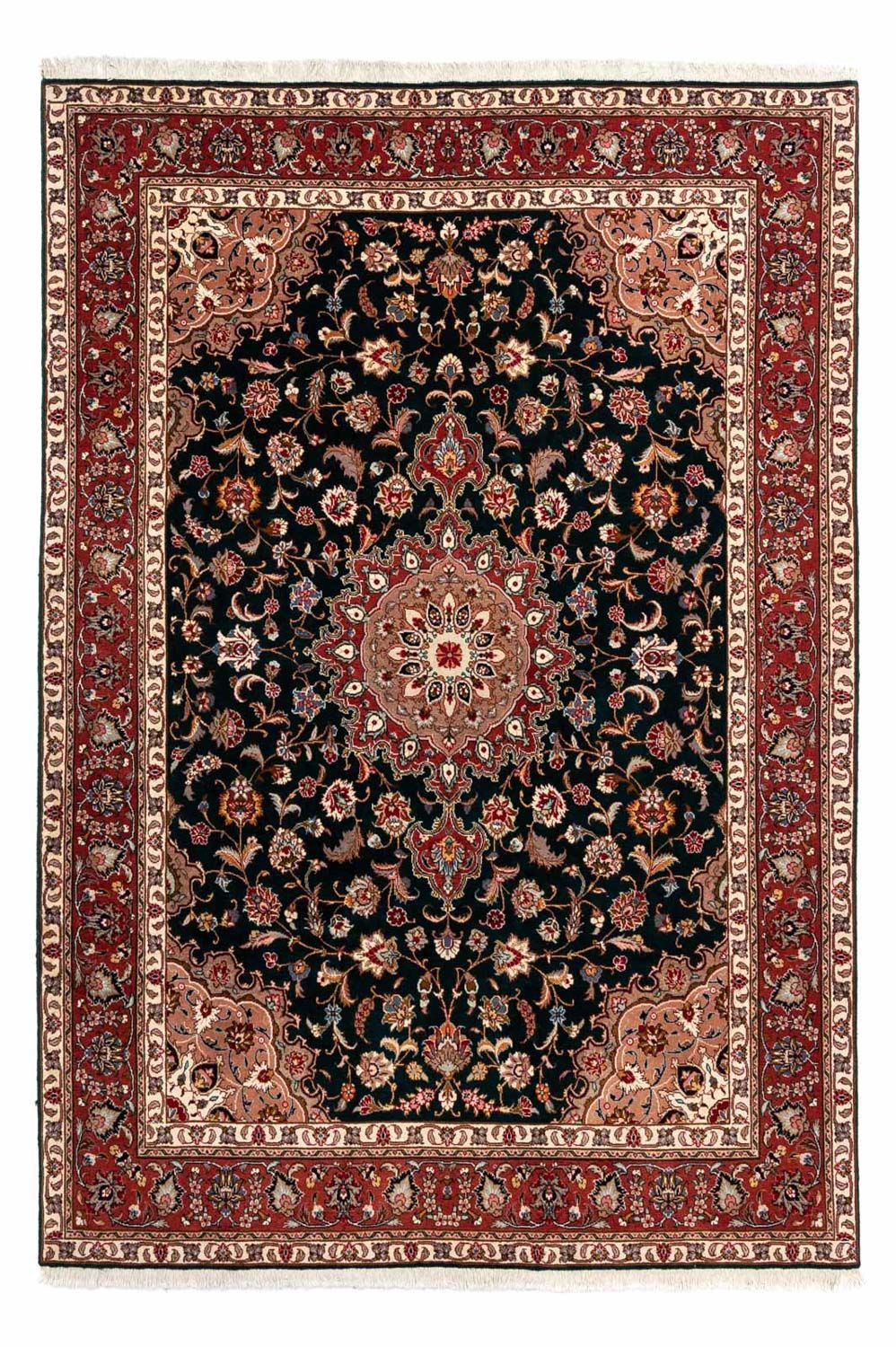 Tappeto Persero - Tabriz - Reale - 266 x 192 cm - blu scuro