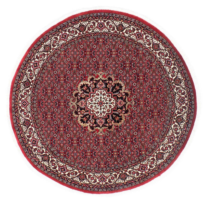 Tappeto Persero - Bidjar rotondo  - 155 x 155 cm - rosso scuro