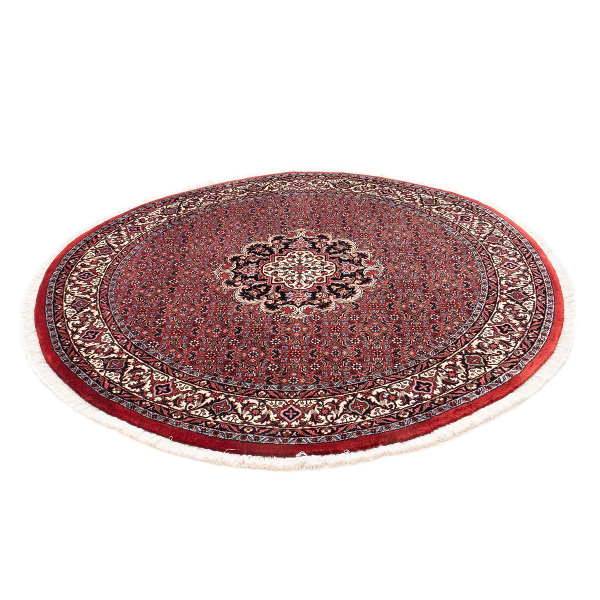 Tappeto Persero - Bidjar rotondo - 150 x 150 cm - rosso scuro