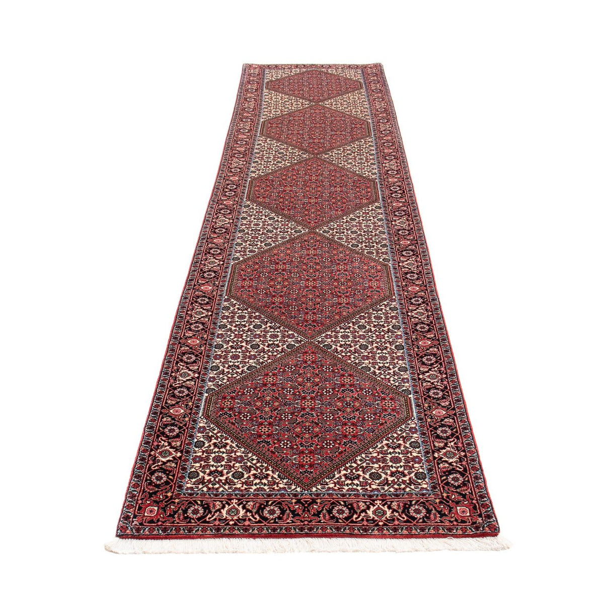 Tappeto corsia Tappeto Persero - Bidjar - 403 x 86 cm - rosso scuro