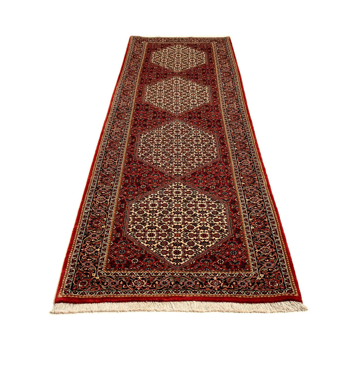 Tappeto corsia Tappeto Persero - Bidjar - 314 x 85 cm - rosso scuro