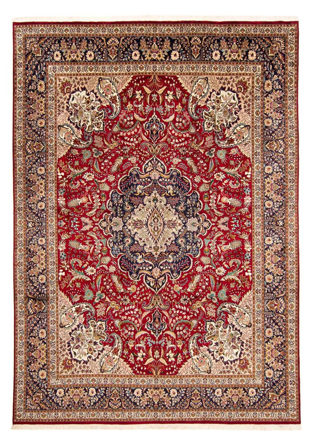 Tappeto Persero - Tabriz - Reale - 400 x 297 cm - rosso scuro