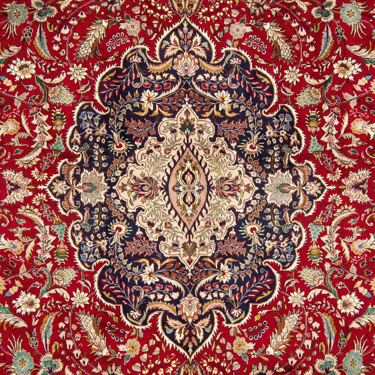 Tappeto Persero - Tabriz - Reale - 400 x 297 cm - rosso scuro