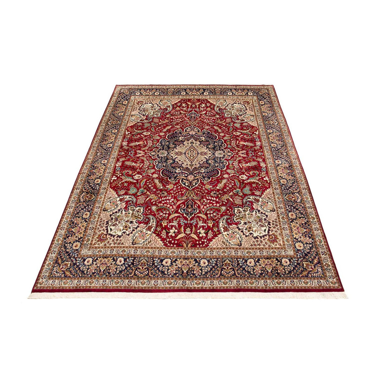 Tappeto Persero - Tabriz - Reale - 400 x 297 cm - rosso scuro