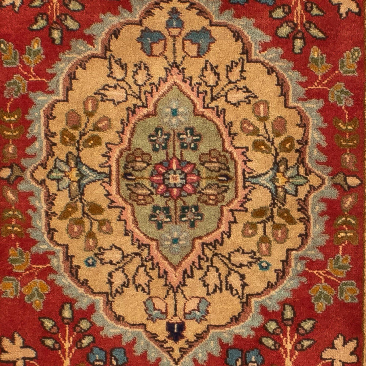 Tappeto corsia Tappeto Persero - Tabriz - Reale - 365 x 78 cm - rosso