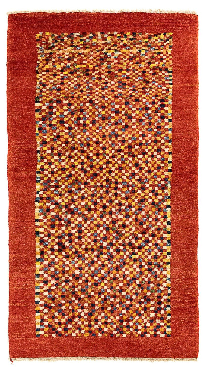 Tappeto Gabbeh - Persero - 135 x 72 cm - rosso scuro
