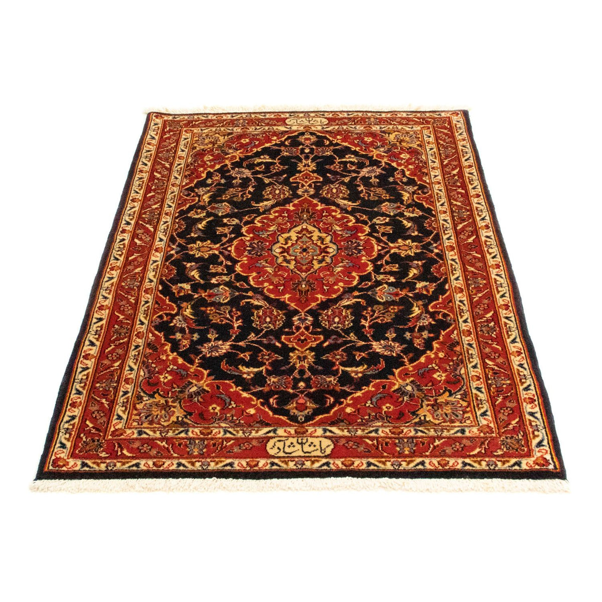 Tappeto Persero - Keshan - 115 x 83 cm - blu scuro