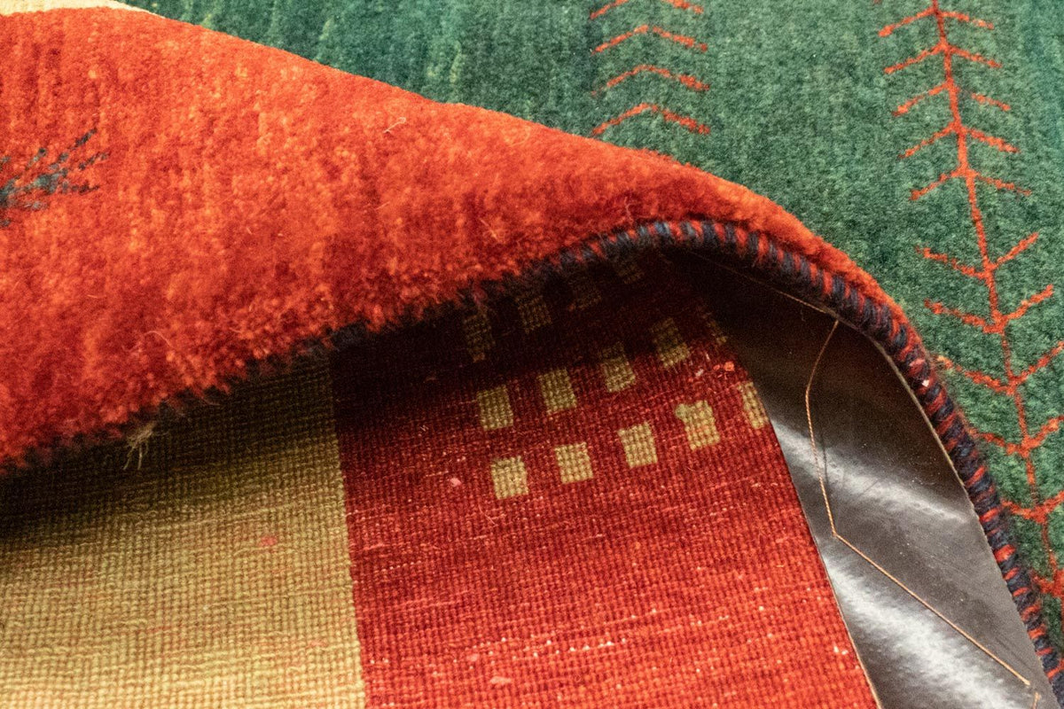 Tappeto Gabbeh - Loribaft Persero - 181 x 127 cm - verde