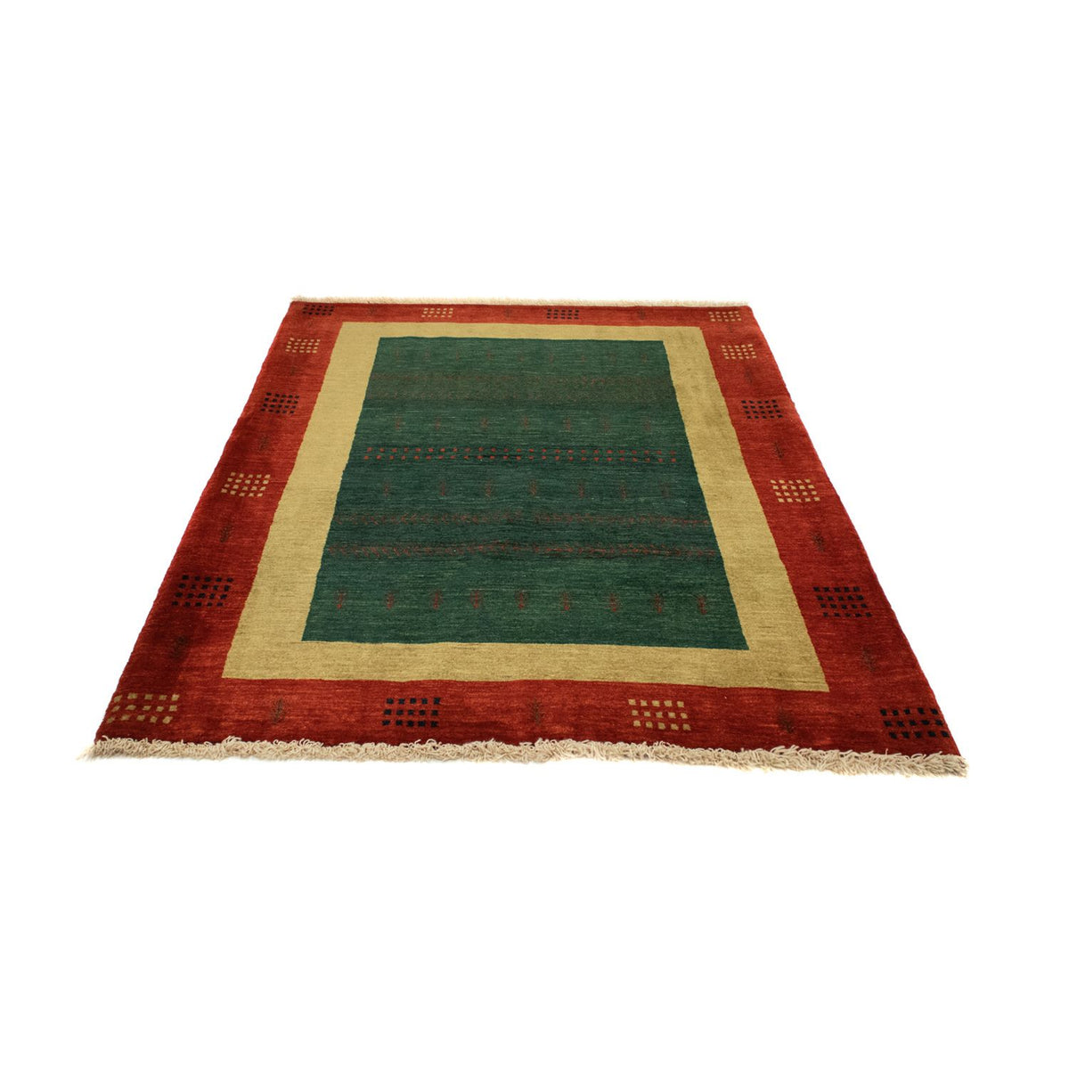 Tappeto Gabbeh - Loribaft Persero - 181 x 127 cm - verde