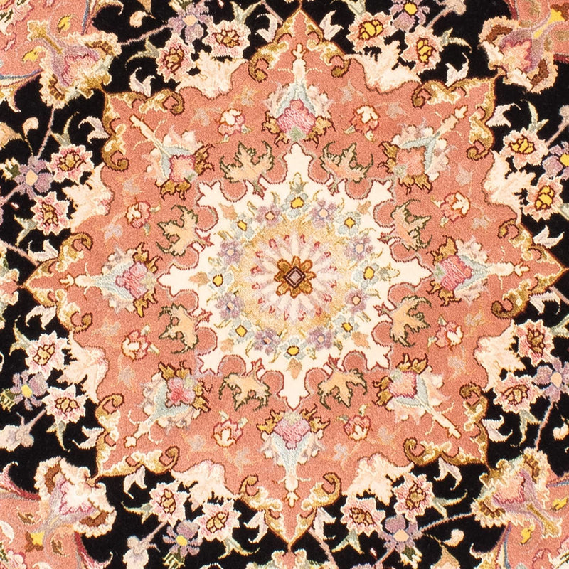 Tappeto Persero - Tabriz - Reale rotondo  - 153 x 153 cm - blu scuro