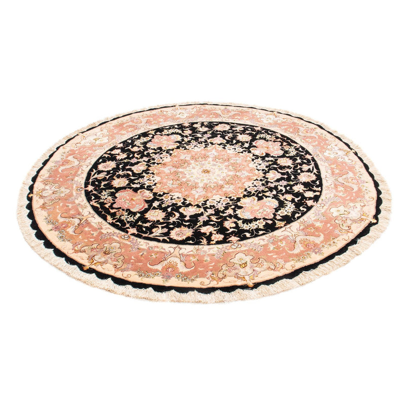 Tappeto Persero - Tabriz - Reale rotondo  - 153 x 153 cm - blu scuro
