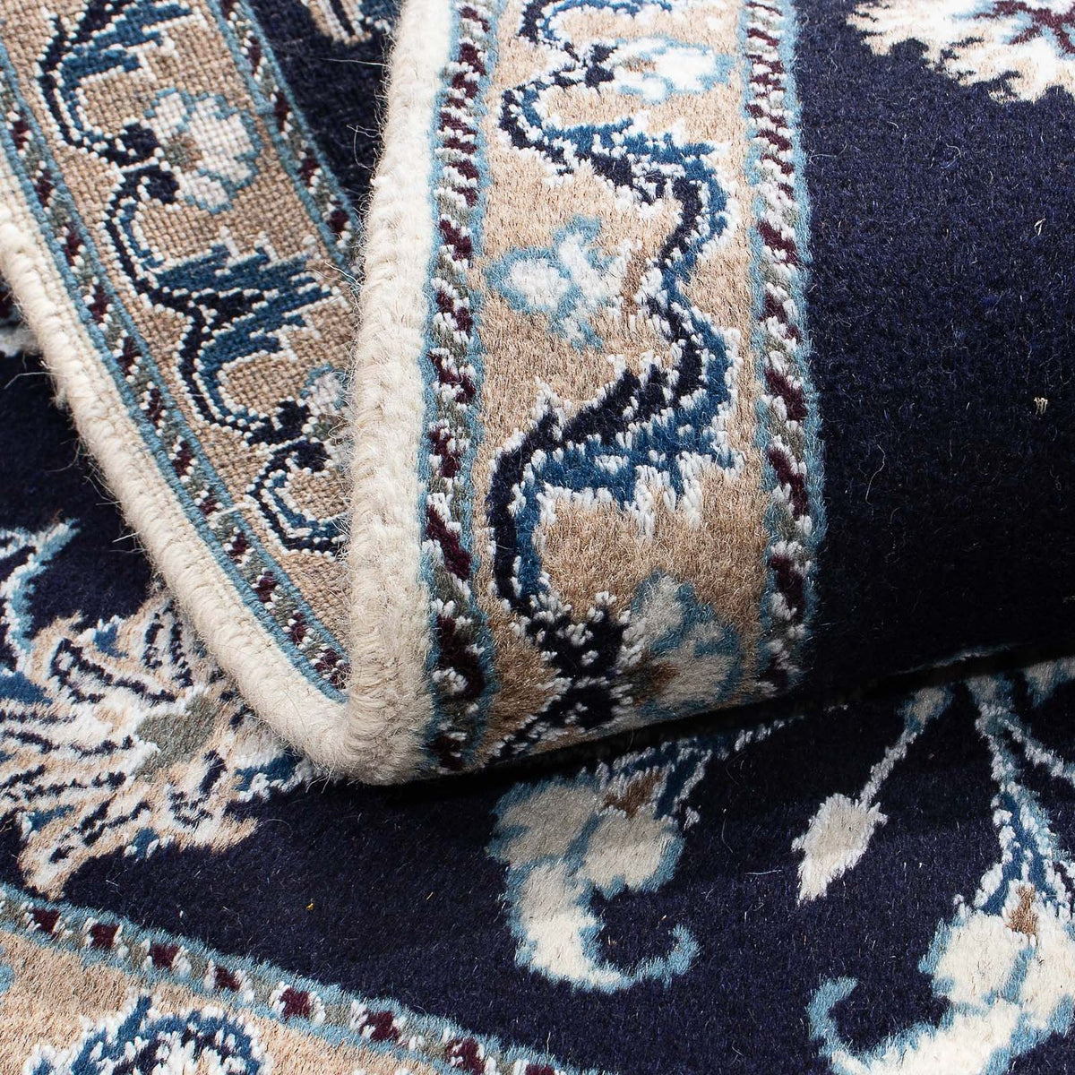 Tappeto Persero - Nain - 144 x 97 cm - blu scuro