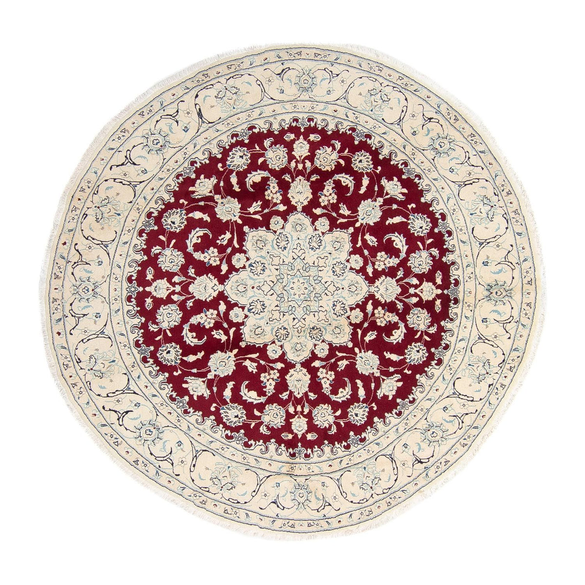 Tappeto Persero - Nain rotondo - 245 x 245 cm - rosso scuro