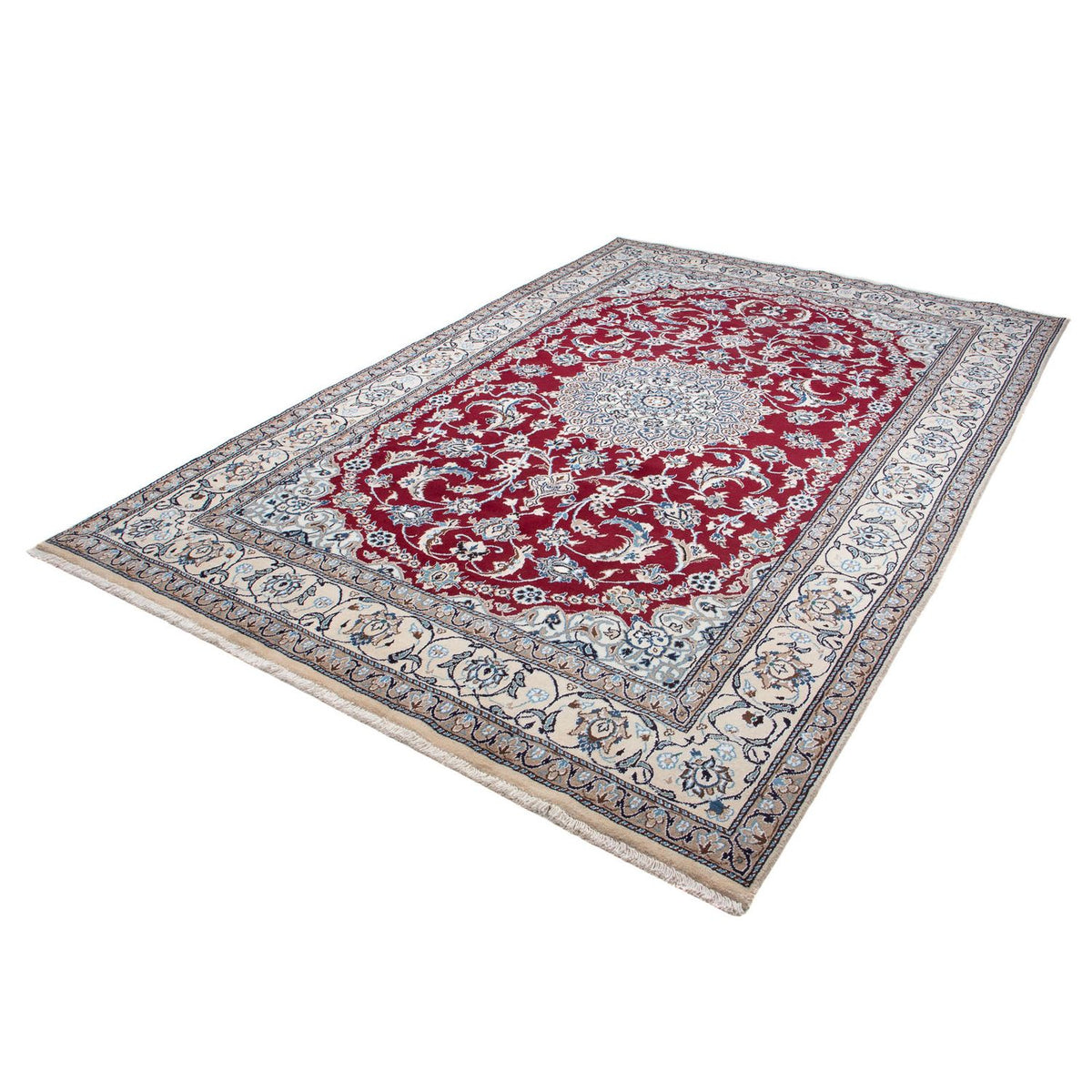 Tappeto Persero - Nain - 296 x 195 cm - rosso scuro
