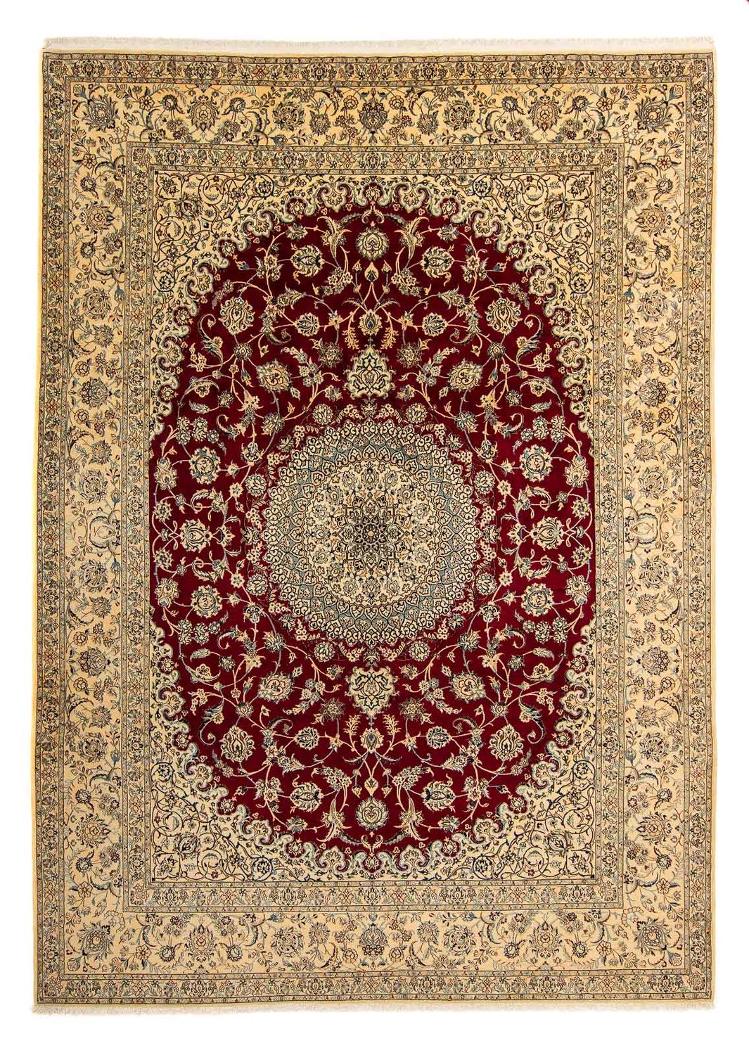 Tappeto Persero - Nain - Reale - 408 x 300 cm - rosso scuro