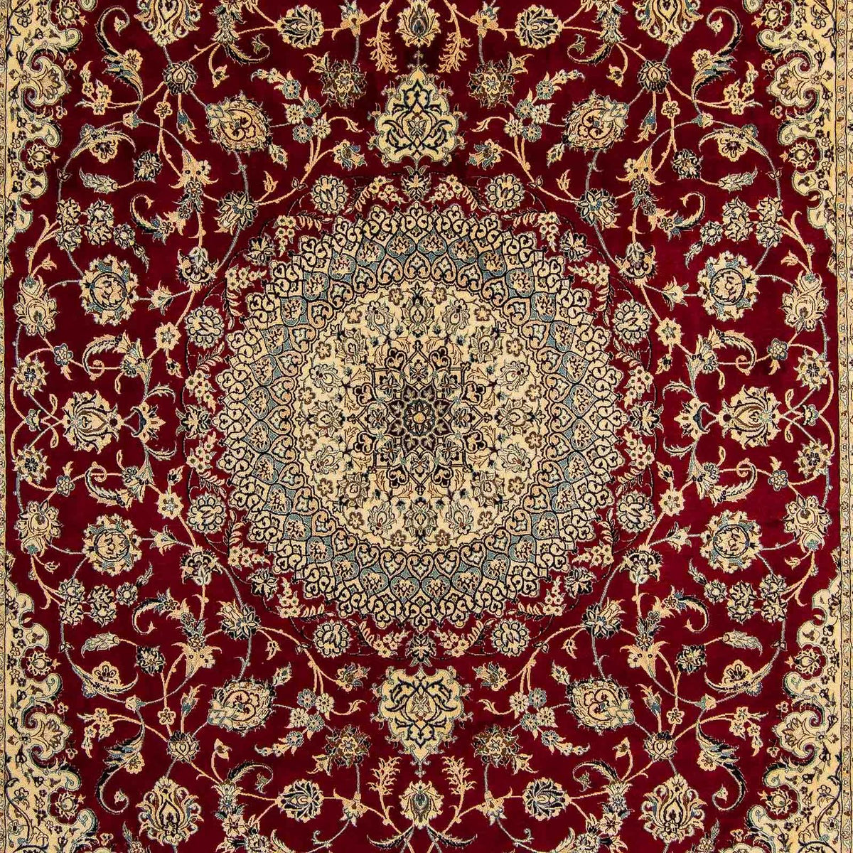 Tappeto Persero - Nain - Reale - 408 x 300 cm - rosso scuro