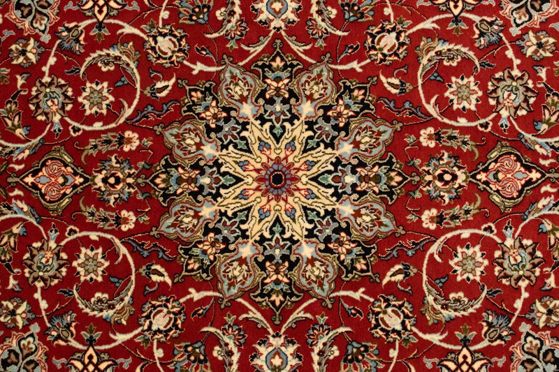 Tappeto Persero - Isfahan - Premio - 164 x 112 cm - rosso