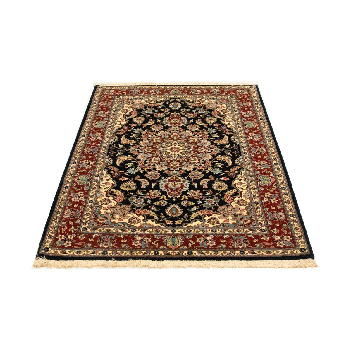 Tappeto Persero - Ghom - 151 x 105 cm - nero