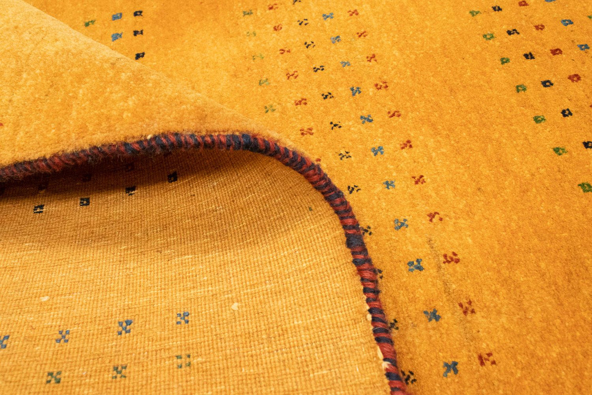 Tappeto corsia Tappeto Gabbeh - Loribaft Persero - 197 x 83 cm - oro