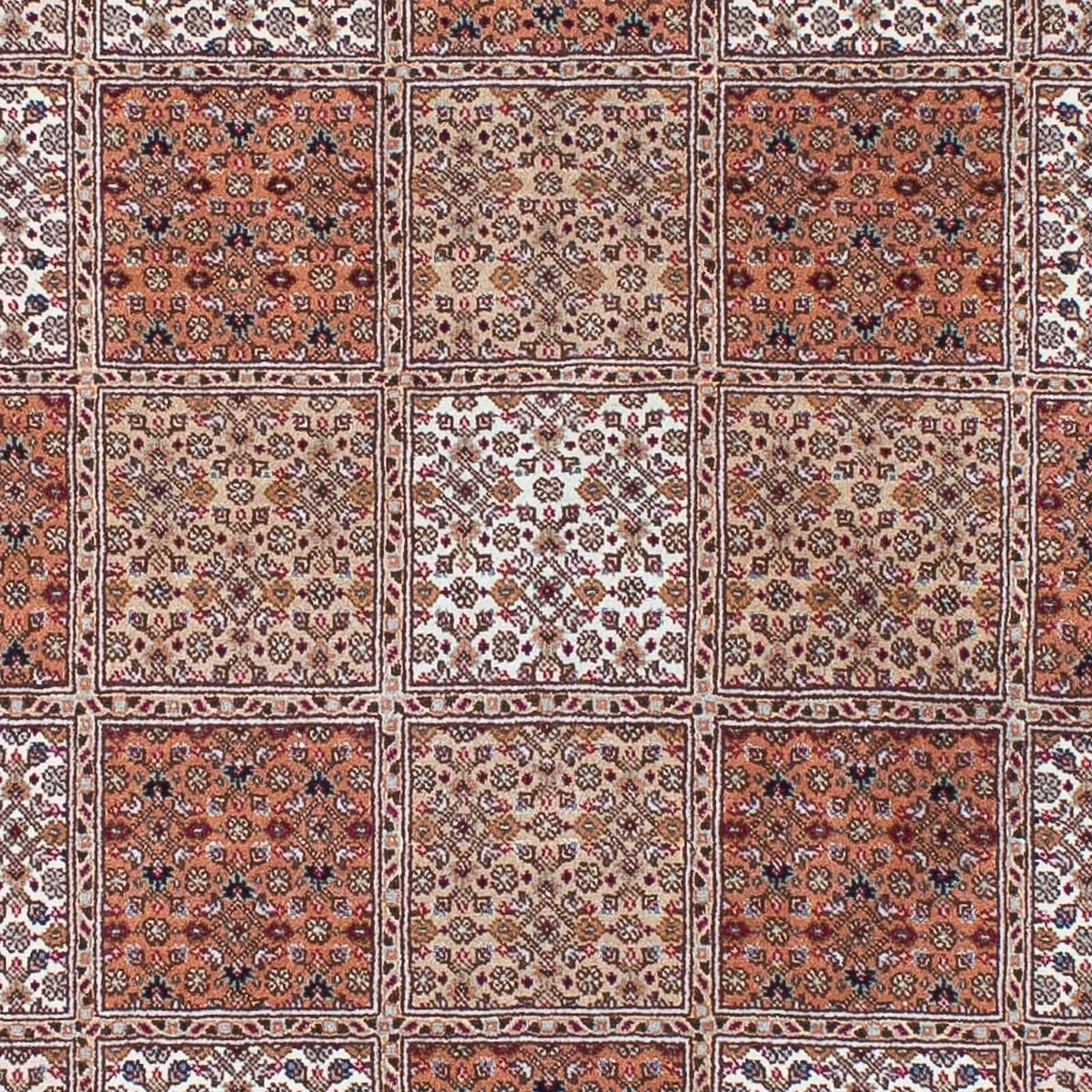 Tappeto Persero - Tabriz quadrato  - 153 x 150 cm - rosso scuro