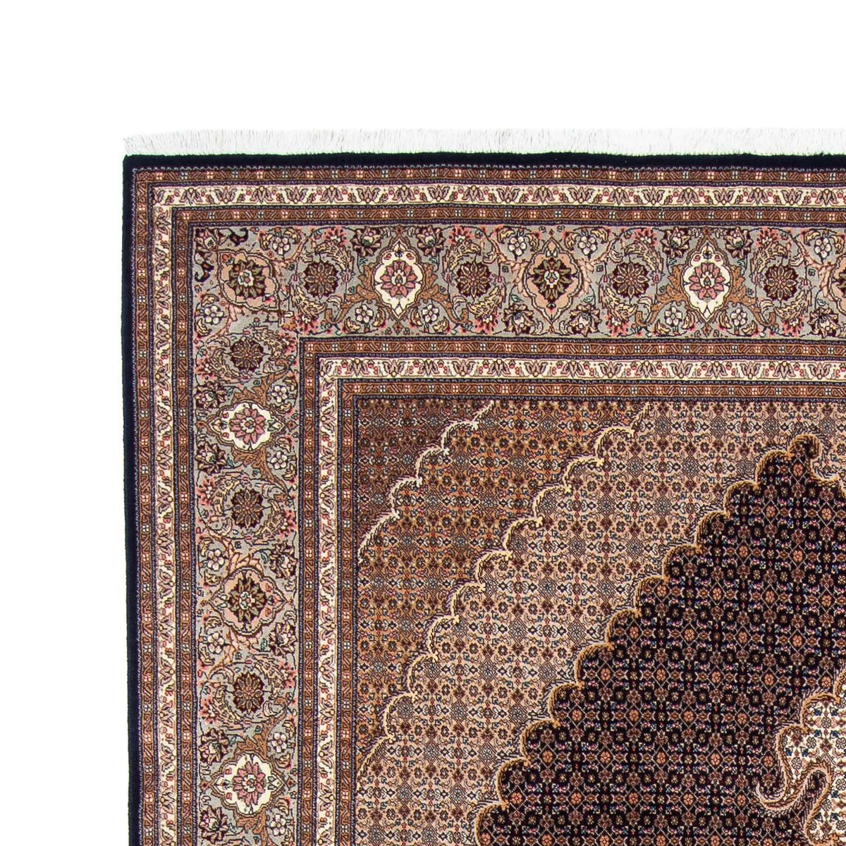 Tappeto Persero - Tabriz - 310 x 200 cm - blu scuro