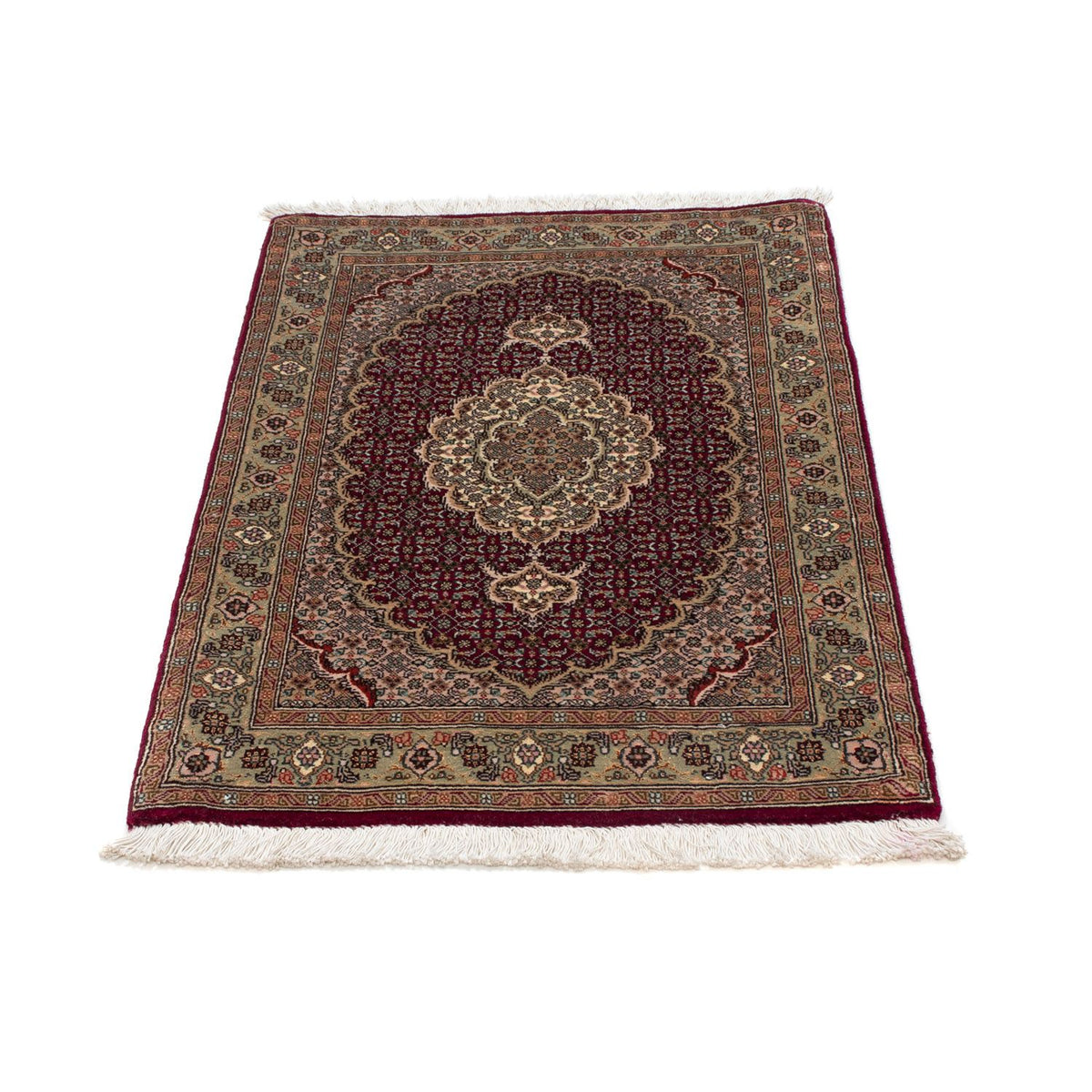 Tappeto Persero - Tabriz - Reale - 95 x 61 cm - rosso scuro