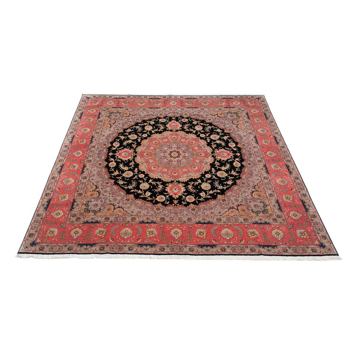 Tappeto Persero - Tabriz - Reale quadrato - 300 x 290 cm - rosso