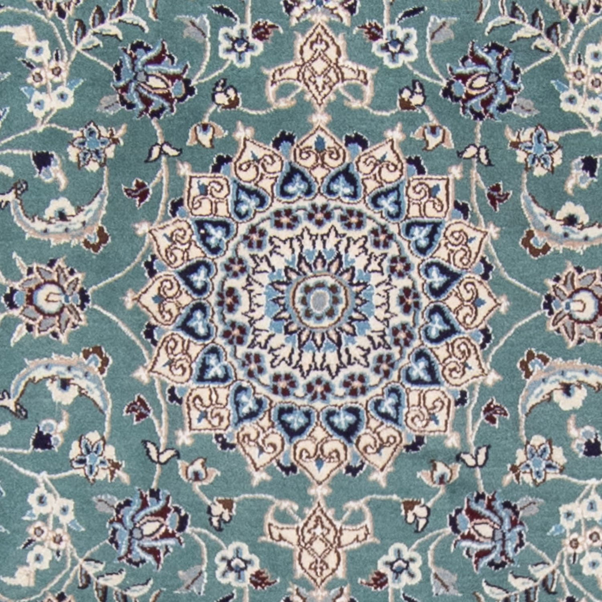 Tappeto corsia Tappeto Persero - Nain - Reale - 394 x 88 cm - blu chiaro