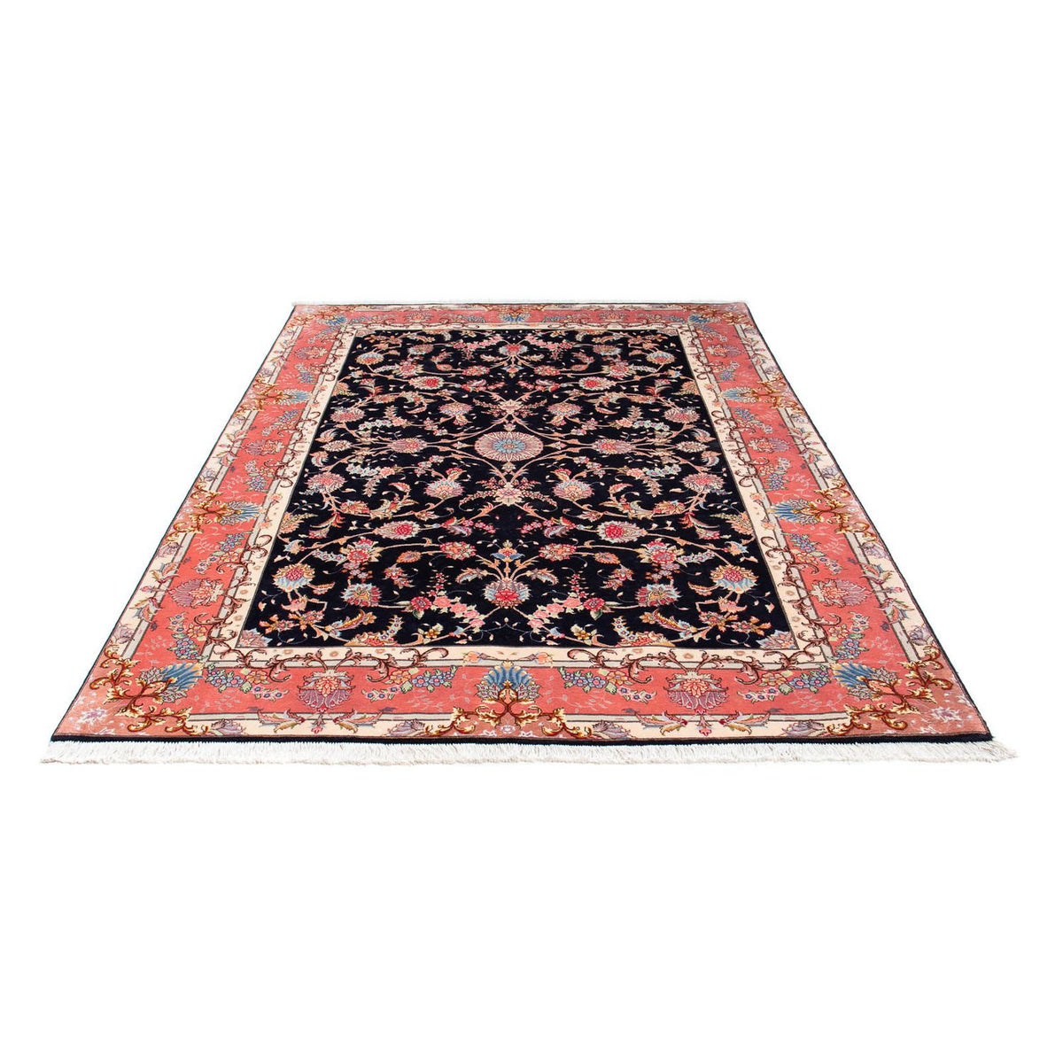 Tappeto Persero - Tabriz - Reale - 238 x 172 cm - blu scuro