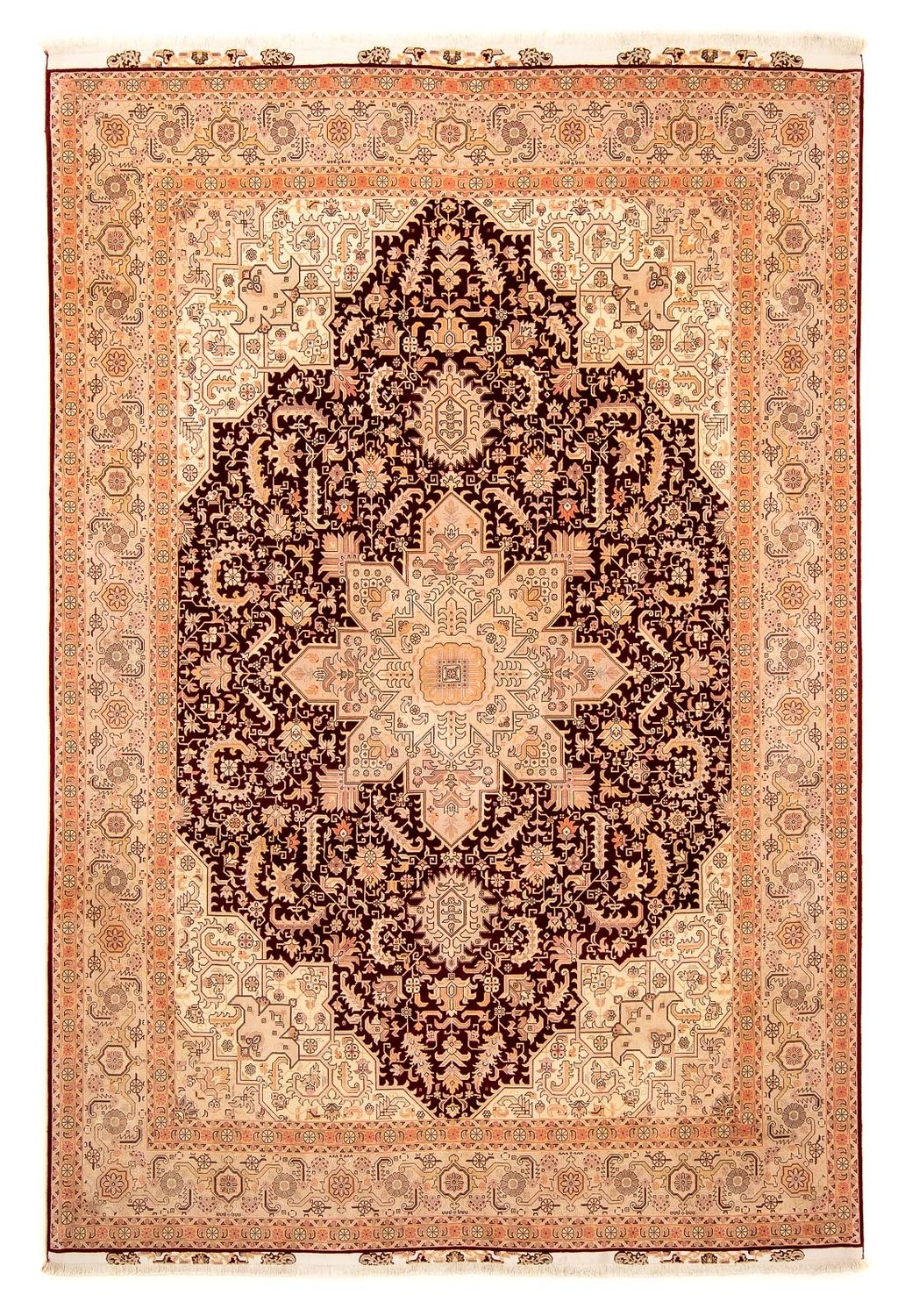 Tappeto Persero - Tabriz - Reale - 356 x 250 cm - marrone chiaro