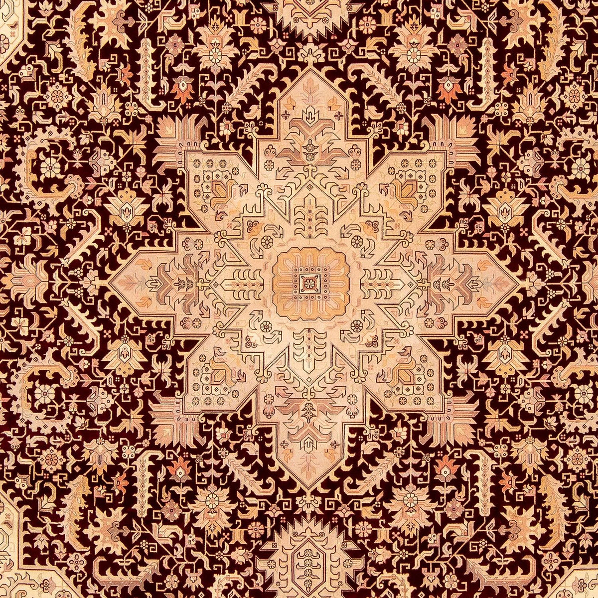 Tappeto Persero - Tabriz - Reale - 356 x 250 cm - marrone chiaro