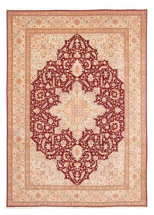 Tappeto Persero - Tabriz - Reale - 400 x 298 cm - rosso scuro