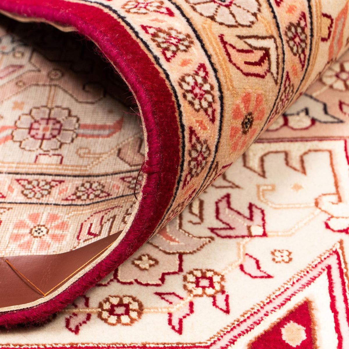 Tappeto Persero - Tabriz - Reale - 400 x 298 cm - rosso scuro