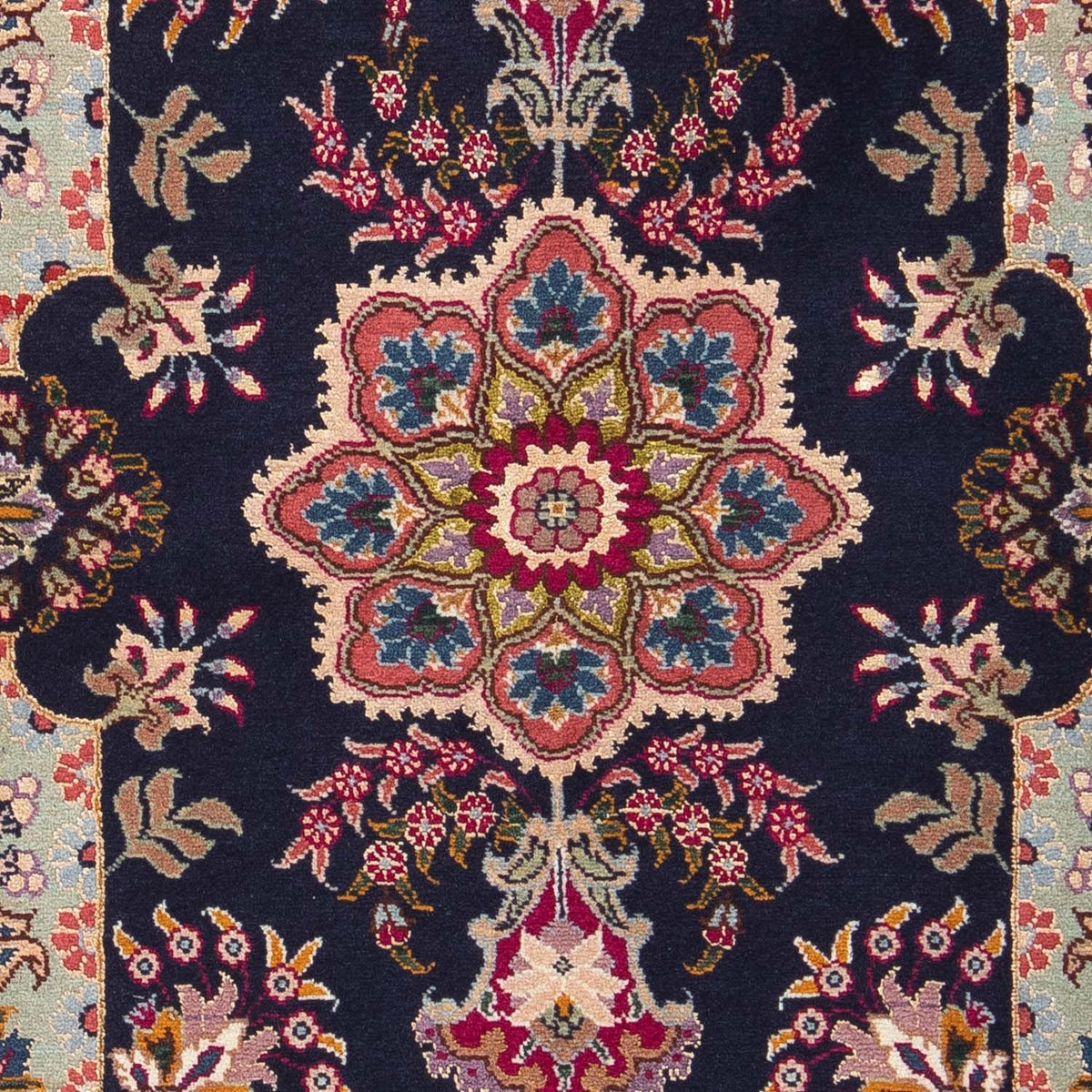 Tappeto Persero - Tabriz - Reale - 90 x 60 cm - blu scuro