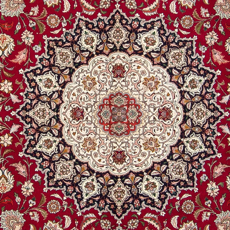 Tappeto Persero - Tabriz - Reale quadrato  - 306 x 302 cm - rosso scuro