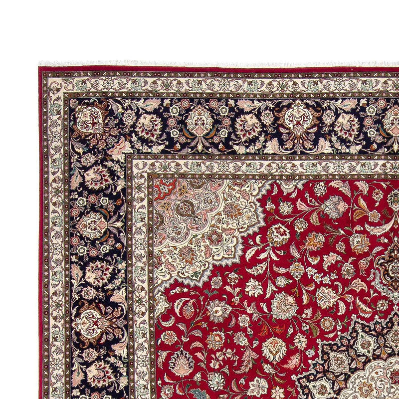 Tappeto Persero - Tabriz - Reale quadrato  - 306 x 302 cm - rosso scuro