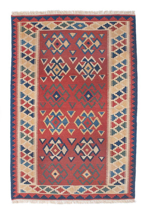 Tappeto Kelim - Orientale - 156 x 105 cm - rosso scuro