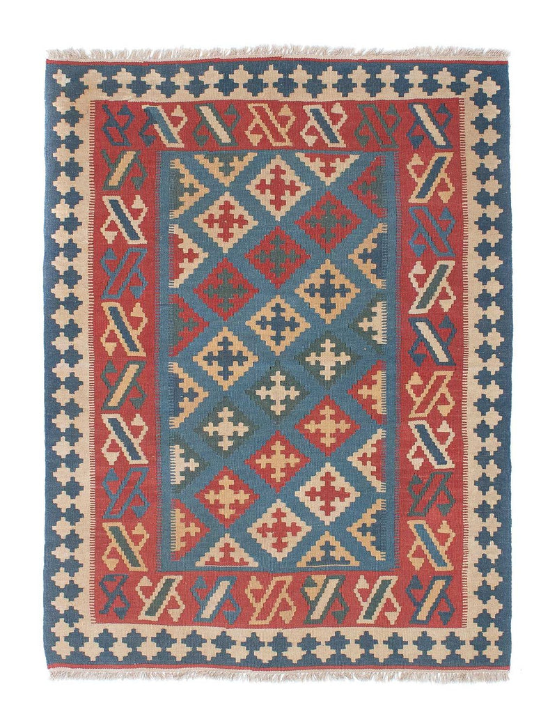 Tappeto Kelim - Orientale - 178 x 128 cm - blu