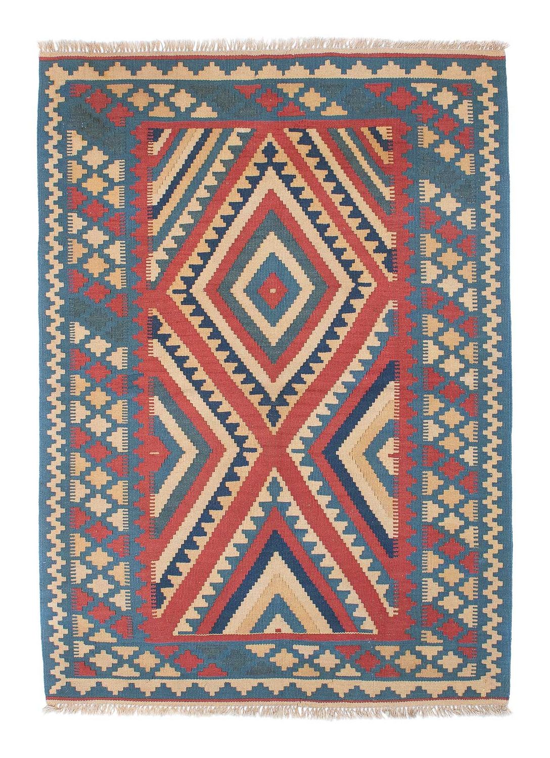 Tappeto Kelim - Orientale - 155 x 117 cm - blu