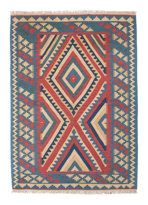 Tappeto Kelim - Orientale - 155 x 117 cm - blu