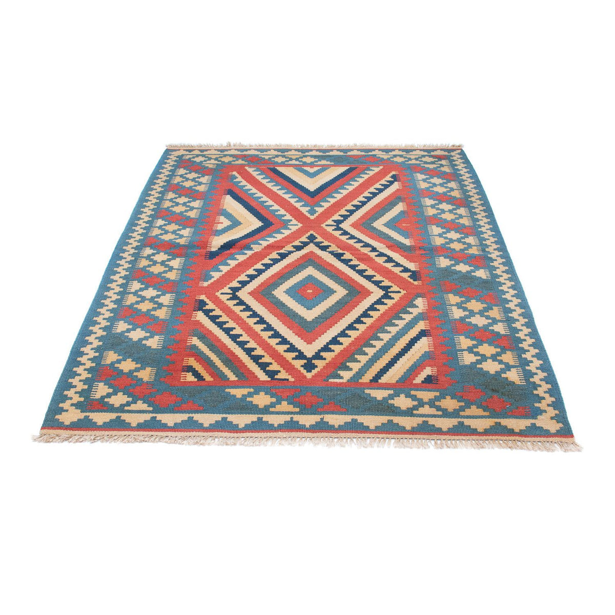 Tappeto Kelim - Orientale - 155 x 117 cm - blu