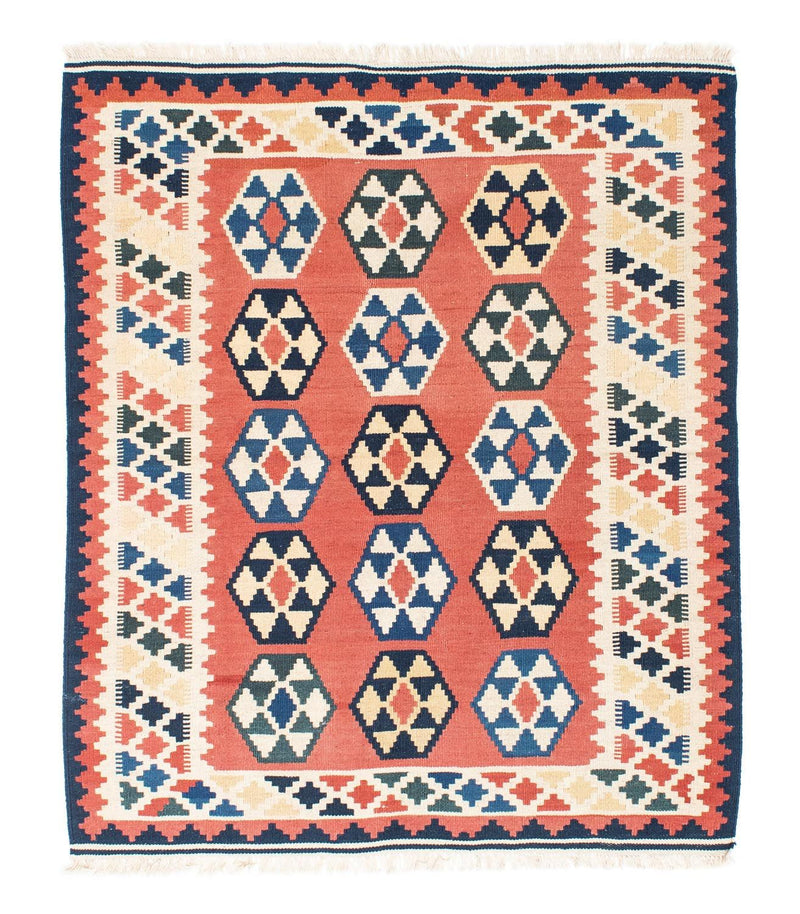 Tappeto Kelim - Orientale quadrato  - 148 x 121 cm - ruggine