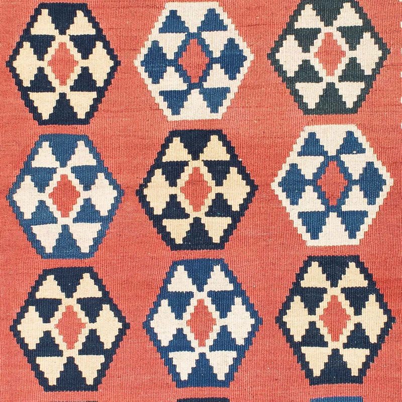 Tappeto Kelim - Orientale quadrato  - 148 x 121 cm - ruggine