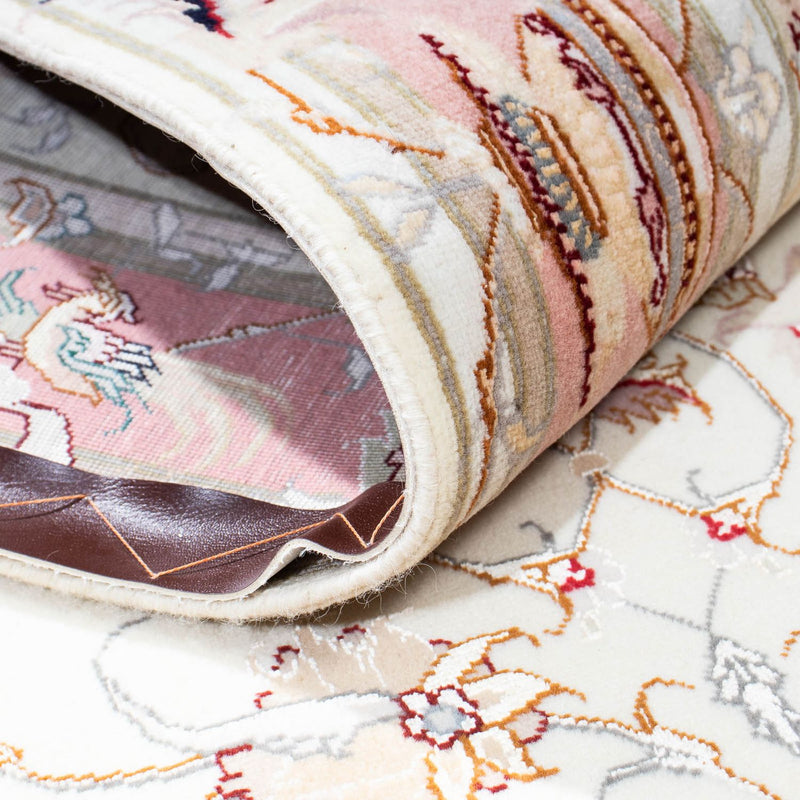 Tappeto corsia Tappeto Persero - Tabriz - Reale - 202 x 100 cm - beige