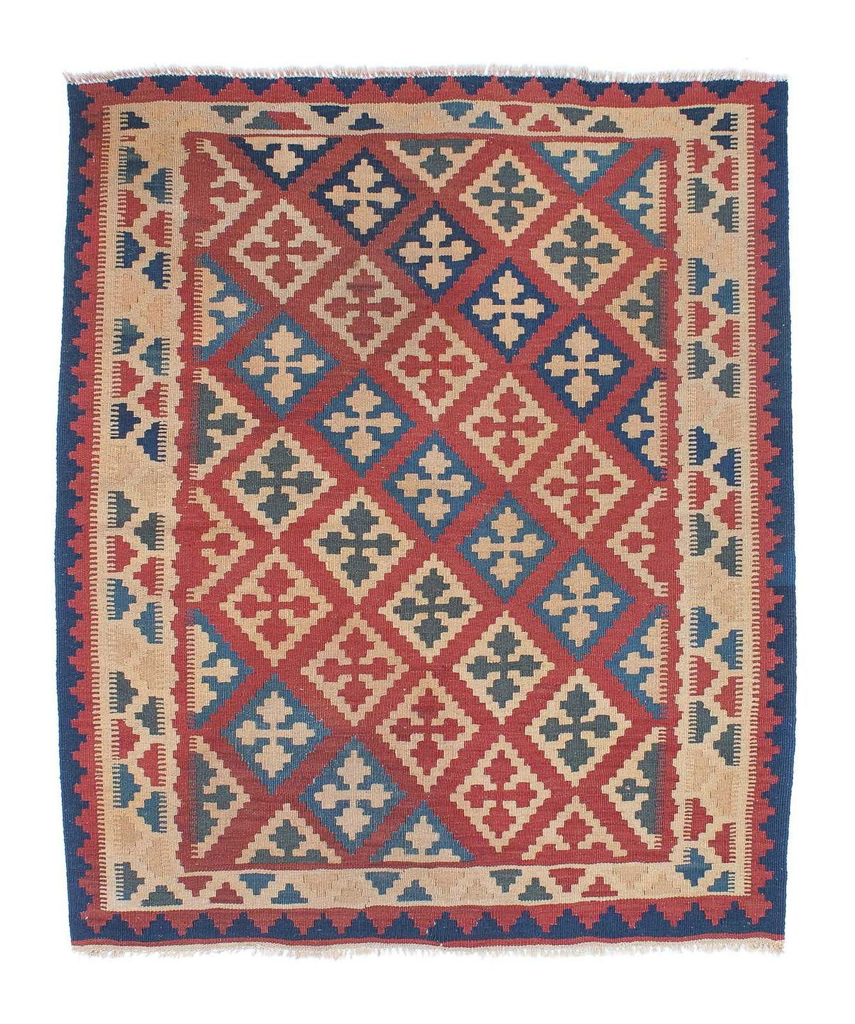 Tappeto Kelim - Orientale - 143 x 117 cm - multicolore