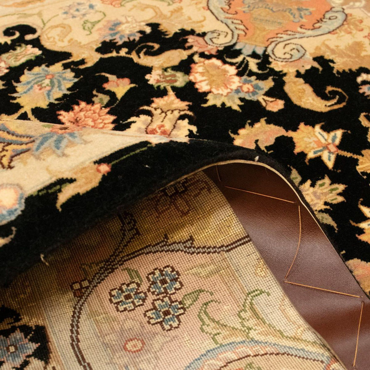 Tappeto Persero - Tabriz - Reale - 151 x 103 cm - nero