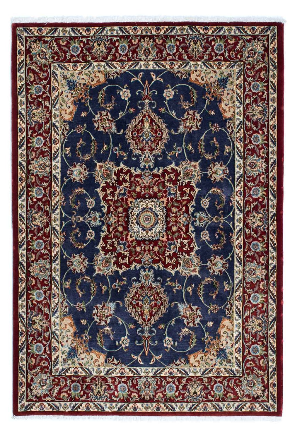 Tappeto Persero - Ghom - 193 x 133 cm - blu scuro