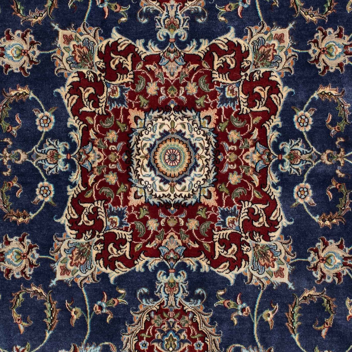 Tappeto Persero - Ghom - 193 x 133 cm - blu scuro
